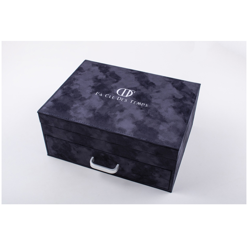 Excellent quality Hardboard Box - Drawer Style Double Layer Hardboard Cosmetic Box – Raymin