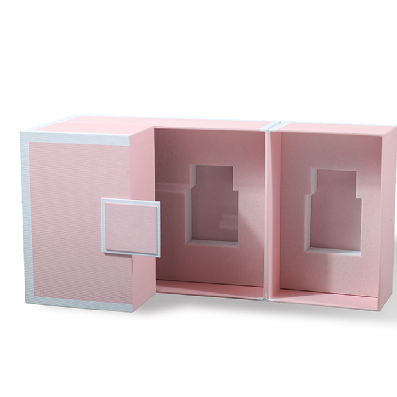 High reputation Types Of Rigid Boxes - Perfume Gift Box Set with 2 Doors Open and EVA Insert Lined – Raymin