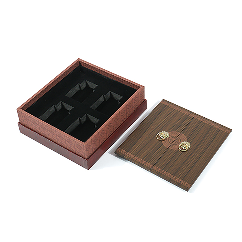 China Traditonal Cultural Style Wood Grain Archaistic 4-pack Perfume Box Set Featured Image