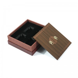 China Traditonal Cultural Style Wood Grain Archaistic 4-pack Perfume Box Set