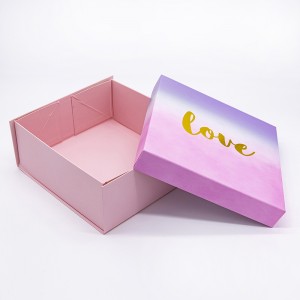Collapsible Flat Packed Folding Beauty Box for Skincare Set