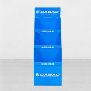 2021 New Style Innovative Pos Displays - 3 Tier Blue Cardboard Marketing Display for Australia Market in Store Retail – Raymin