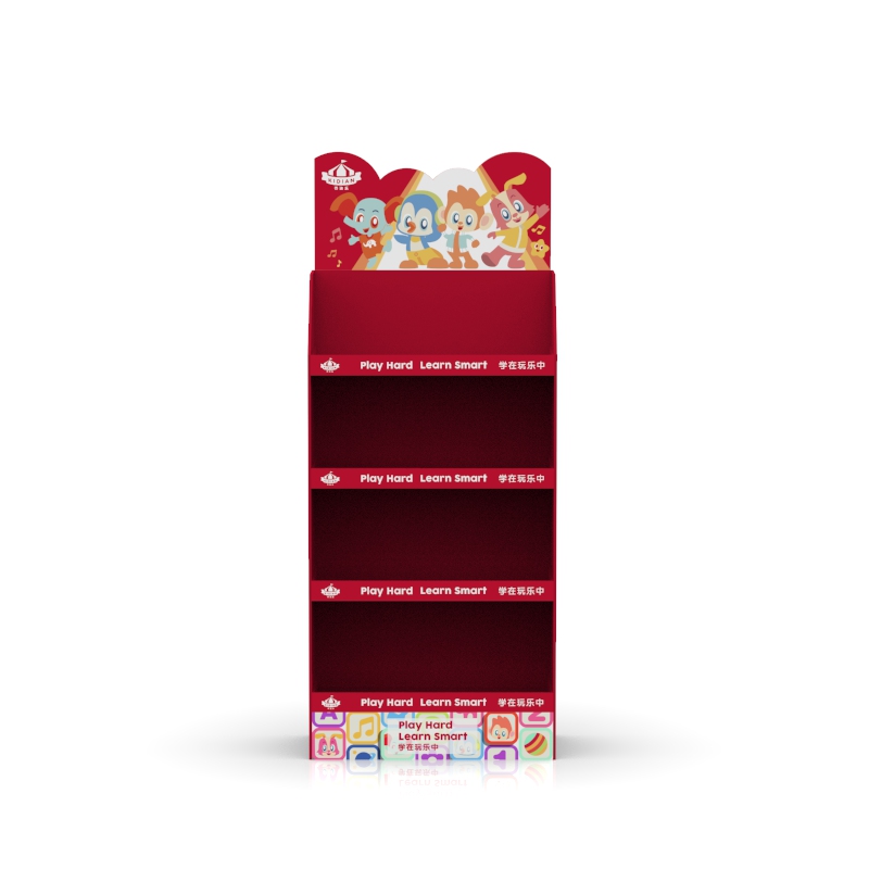 OEM China Cardboard Display Bins - Early Childhood Education Books Cardboard Carton Floor Display for Promotion – Raymin