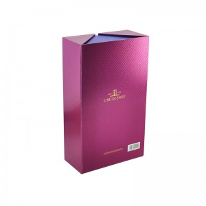 Luxury Quality Paper Packaging box for Red Wine Lined With Blue EVA insert