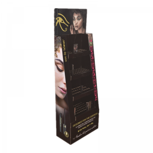 Eyelash brush 4 tier Corrugated Display Stands for cosmetics