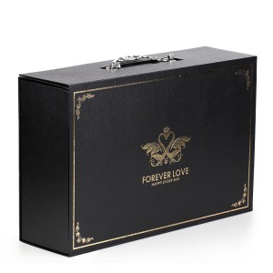 OEM China China Luxury Black Color Folding Paper Magnetic Gift Box