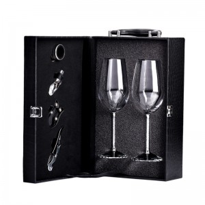 PriceList for Collapsible Rigid Boxes - High Quality Handmade Red Wine Acessories Gift Packaging Set with Locker and Handle – Raymin