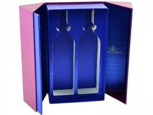 OEM Factory for Stock Rigid Boxes - Luxury Quality Paper Packaging box for Red wine lined with Blue EVA insert – Raymin