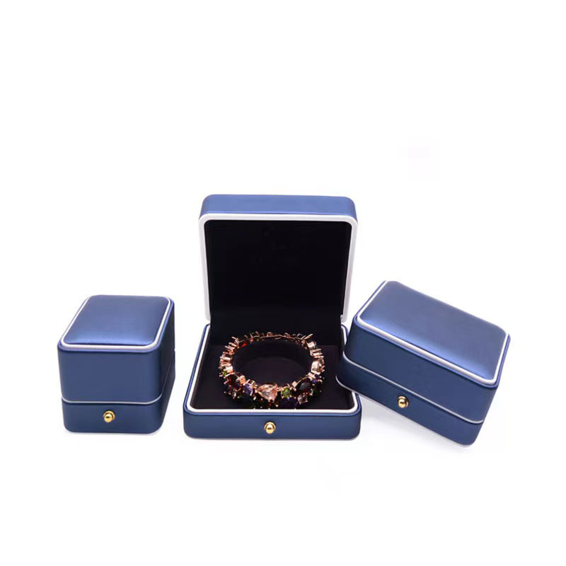 Hot New Products Box Ribbon - Competitive Price for China Double Open PU Leather Box Flocking Pendant Necklace Bracelet Ring Box Gift Box – Raymin
