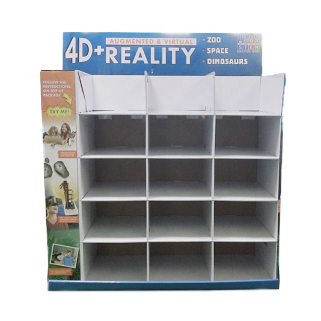 China Gold Supplier for Dump Bins With Wheels - 2021 Wholesale price China Vintage Sample Style Cardboard Advertising Display Stand for Storage and Retail – Raymin