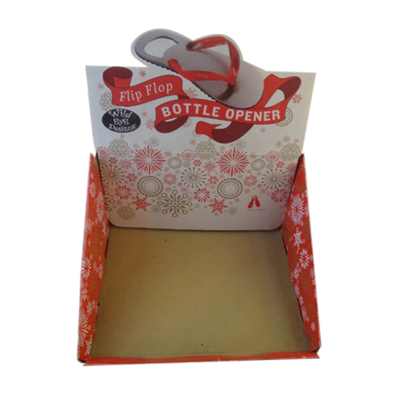 Hot sale Promotional Cardboard - Creative Flip Flop Shape Bottle Opener PDQ Box Ready Packaging – Raymin