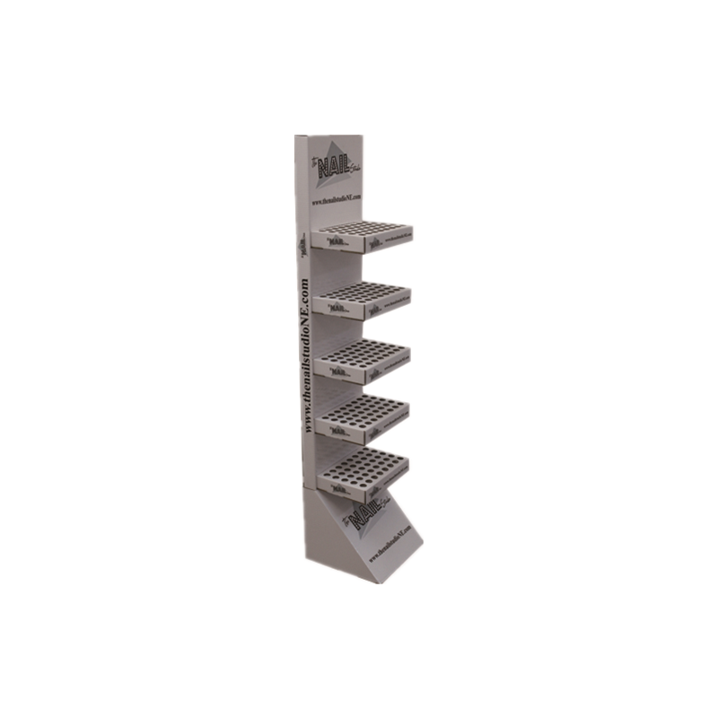Free sample for Cardboard Marketing Displays - Nail Polish Floor Standing Display Rack with 5 tiers – Raymin