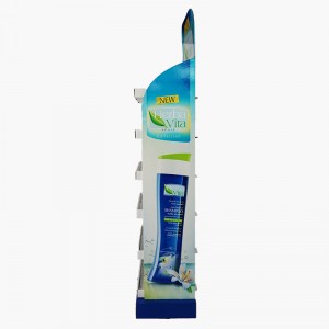 Factory Supplied Custom Shampoo Cardboard Display Racks for Retail Advertising