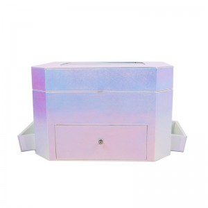 China Quality Multi-layer Octagonal Window Cosmetics Storage  box for Retail