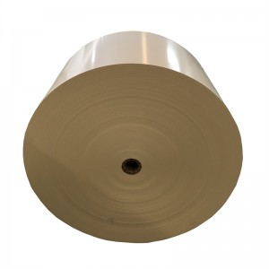 High Quality 150-350gsm Brown Kraft Paper Roll Single Wall PE Coated Kraft Paper for Making Paper Soup Cup Bowl