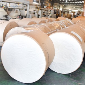 Discountable price 100% Virgin Wood Pulp White Cup Paper Jumbo Roll for Food Packaging