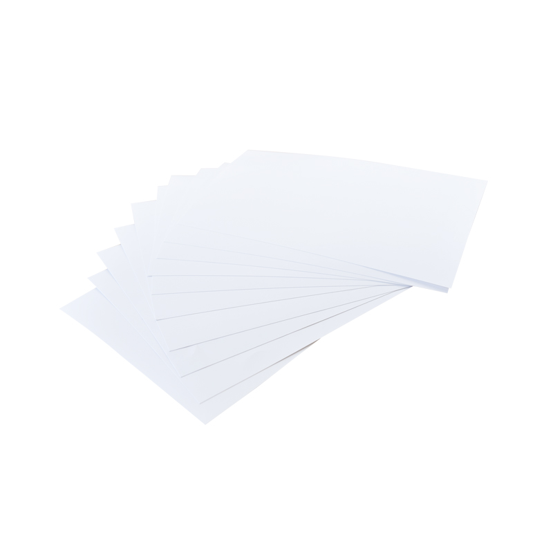 White cardboard and white board paper