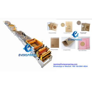 Honeycomb paper padded mailer manufacture line