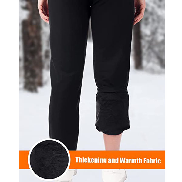4 almohadillas térmicas, 3 pantalones calientes con control de temperatura para mujer.