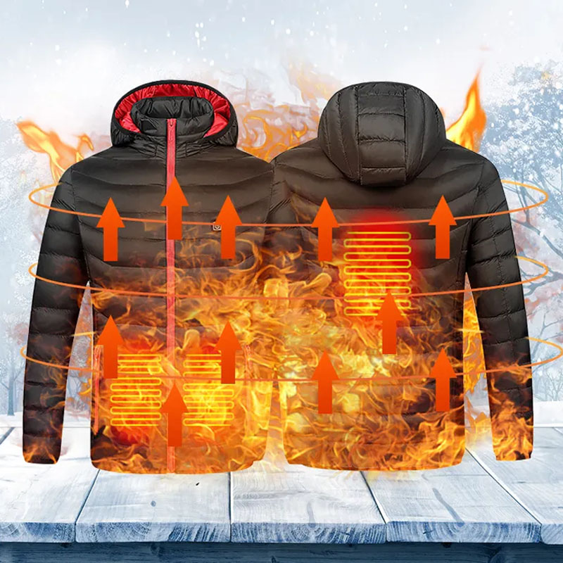 Personalizza la giacca riscaldata calda invernale antivento da donna