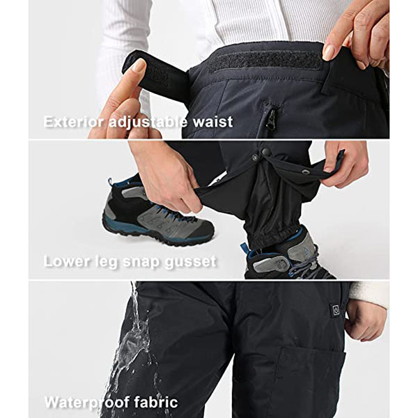China Heated Pants for Men and Women Insulated Waterproof Ski Snow Pants  Manufacturer and Supplier
