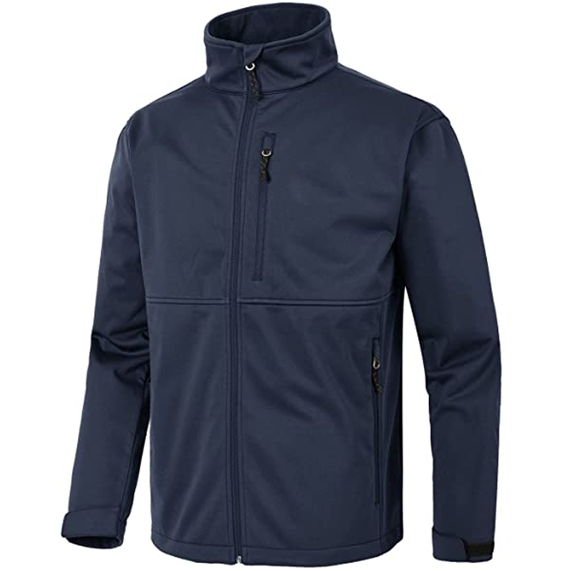 Outdoor Full Zip Fleece Lined Waterproof Mens Soft Shell Jacket