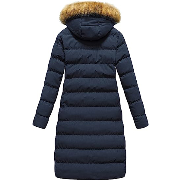 Augper Women's Winter Coat Waterproof Warm Puffer Jacket Long Parka with  Faux Fur Detachable Hood