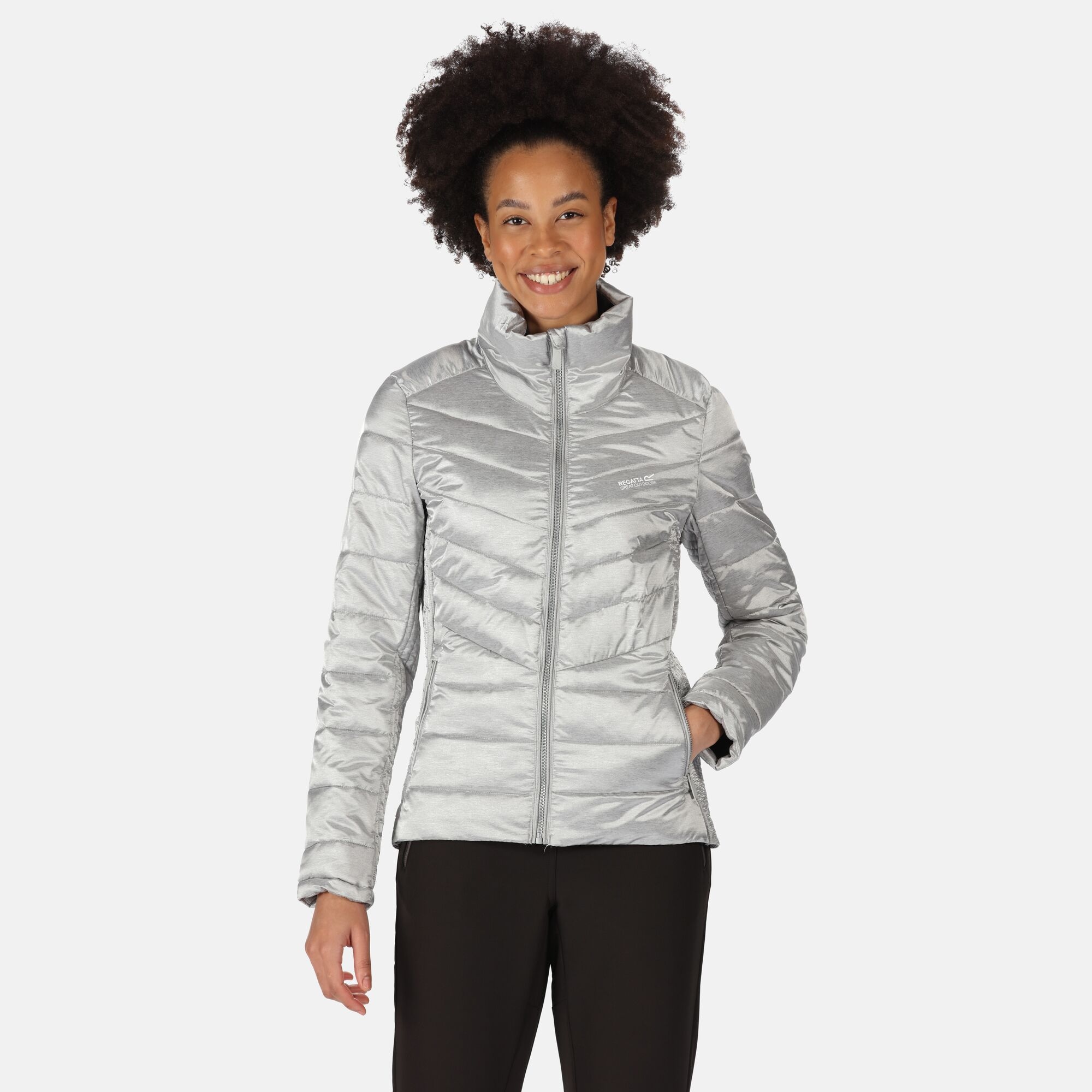 Women’s Lightweight Outdoor Fashion Shiny Puffer Jacket | Winter