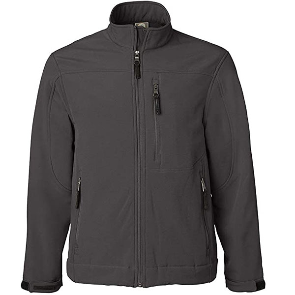 Weatherproof Midweight Soft Shell Jackets for Men with Stand Collar