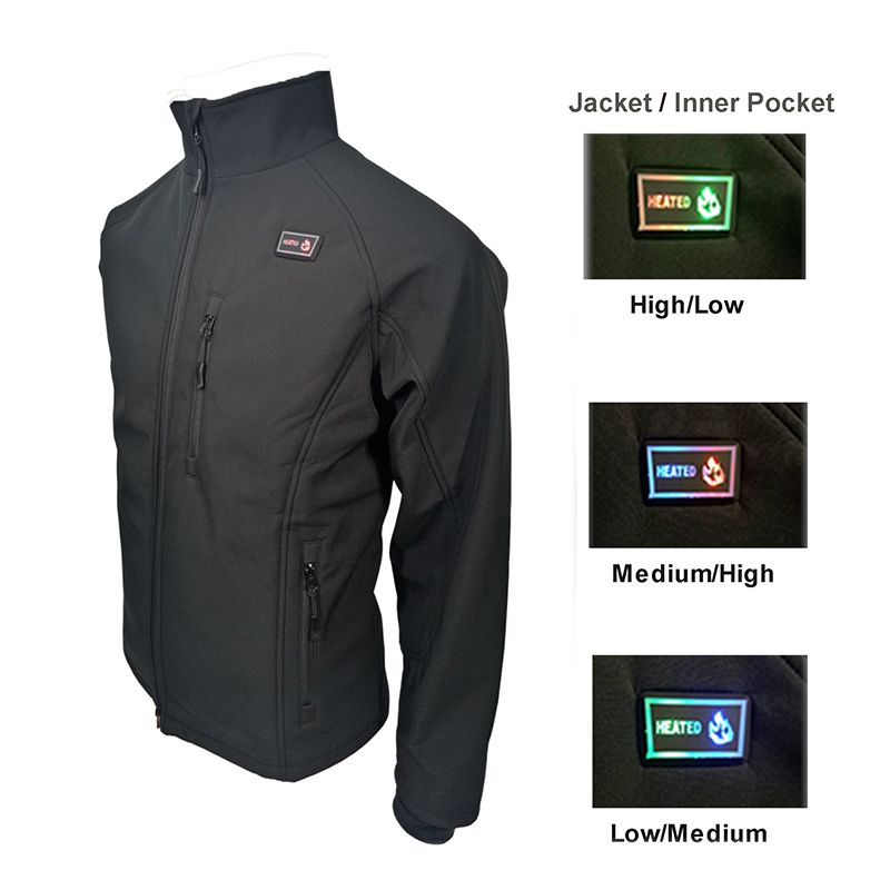 Wholesale Heated Warm Men Heated Soft Shell Jacket Heated Work Jacket (1)