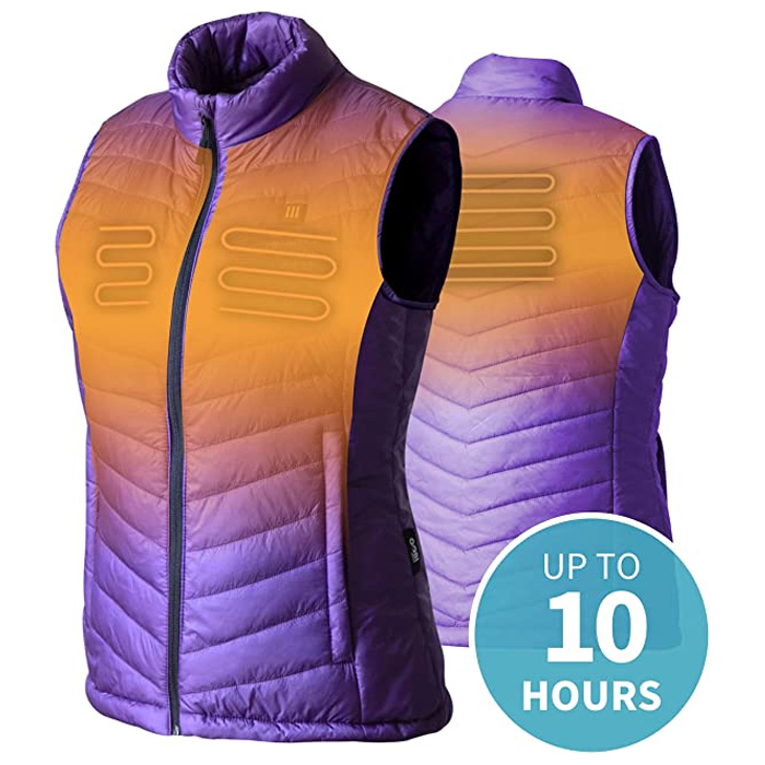 Womens Washable Lightweight Thermal Outdoor Winter Warm Rechargeable Battery Heat Vest