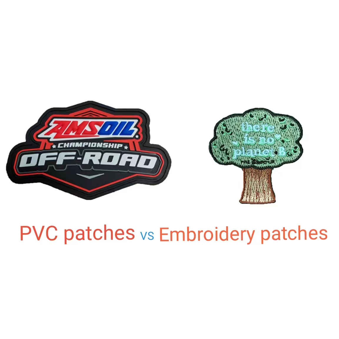 PVC Patches VS Embroidery Patches – What’s the Difference