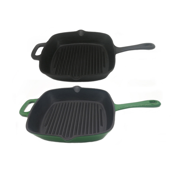 8 Year Exporter Deep Skillet - Cast Iron Grill Pan/Griddle Pan/Steak Grill Pan PC250 – PC