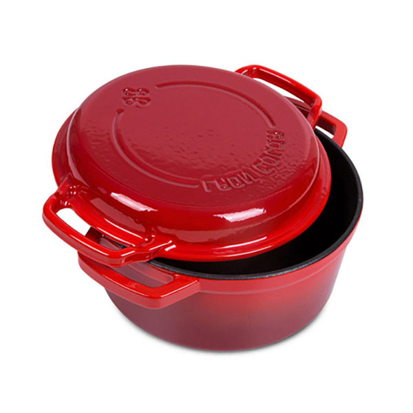 Best Price on Soup Pot - Double Use Cast Iron Casserole/Dutch Oven PCA24L – PC