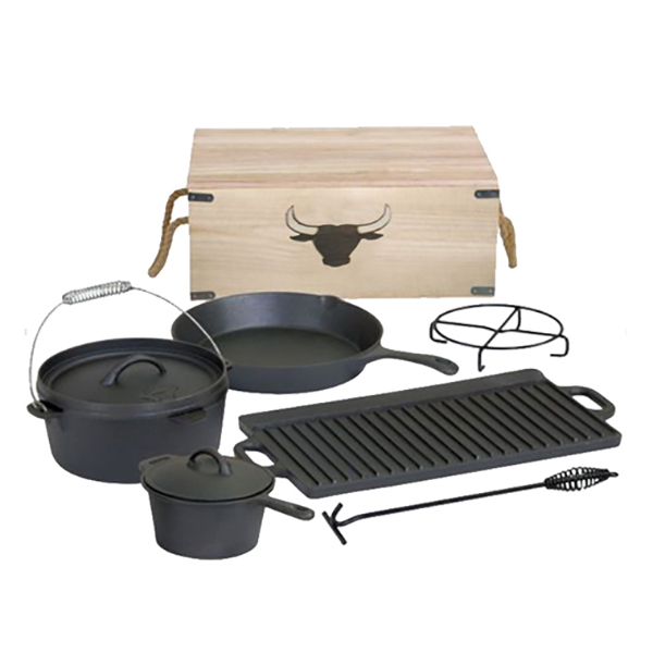 Best quality Iron Pie Cooker -  Cast Iron Outdoor Camping Cookware Set PCS940 – PC