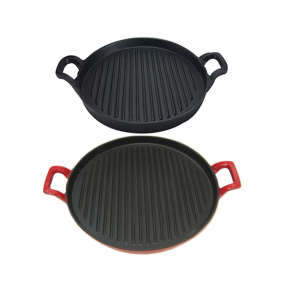 Excellent quality Enamel Cast Iron Oval Casserole - Cast Iron Grill Pan/Griddle Pan/Steak Grill Pan PCG2828/3232 – PC