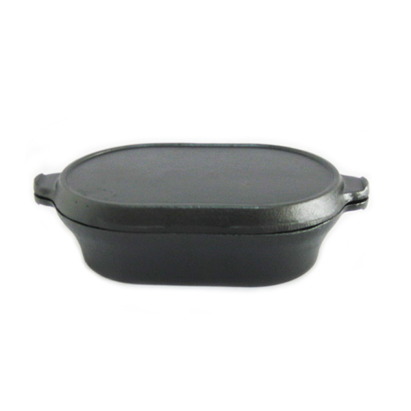 Low price for Cast Iron Grill Pans - Double Use Cast Iron Baking Pan/Baking Platter PCD24 – PC