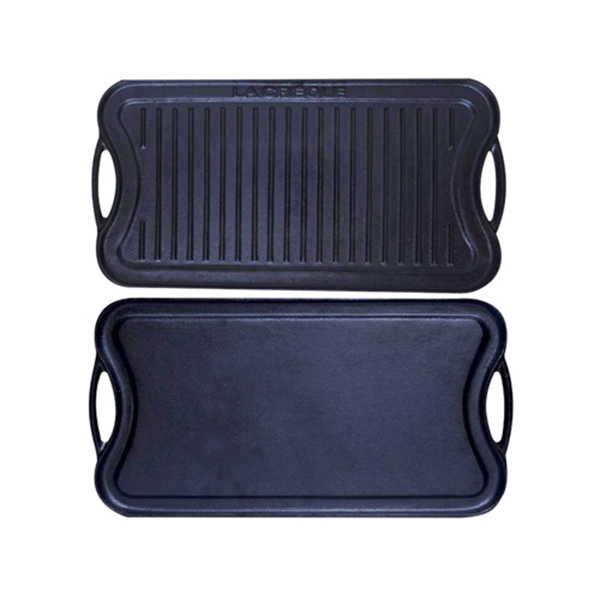 Factory selling Steam Pan - Cast Iron Grill Pan/Griddle Pan/Steak Grill Pan PC305-1 – PC