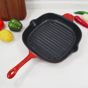 Cast Iron Grill Pan/Griddle Pan/Steak Grill Pan PC296