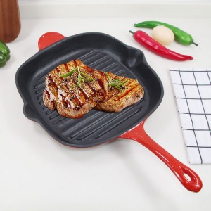 Cast Iron Grill Pan/Griddle Pan/Steak Grill Pan PC296