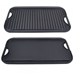 Cast Iron Grill Pan/Griddle Pan/Steak Grill Pan PC305