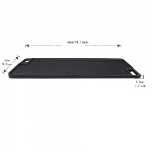 Cast Iron Grill Pan/Griddle Pan/Steak Grill Pan PC4626