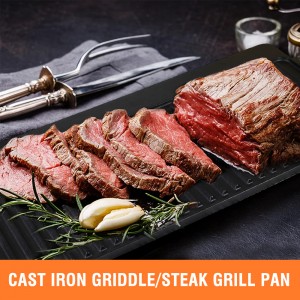 Cast Iron Grill Pan/Griddle Pan/Steak Grill Pan PC5225