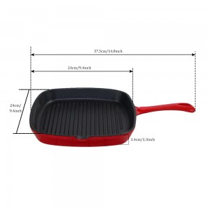 Cast Iron Grill Pan/Griddle Pan/Steak Grill Pan PC87