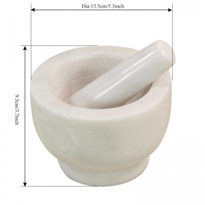 Marbel Stone Mortar and Pestle PCM13595