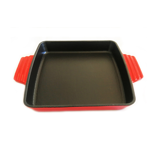 Chinese wholesale Cast Iron Frying Pizza Pan - Cast Iron Roaster Platter/Baking Pan PCJ23 – PC