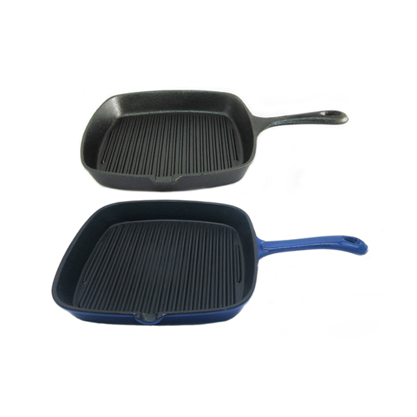 Good Quality Cookware - Cast Iron Grill Pan/Griddle Pan/Steak Grill Pan PC87 – PC