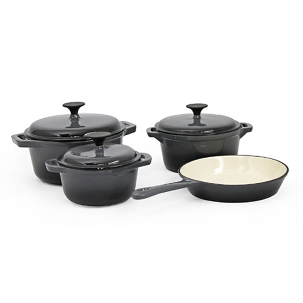 Cheapest Price Stock Pot - Enamel Cast iron Cookware Set PC774 – PC