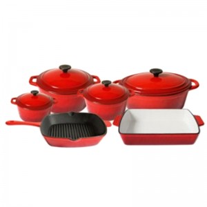 Enamel Cast iron Cookware Set PCS611
