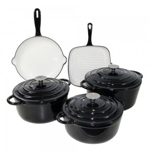 Enamel Cast iron Cookware Set PCS712